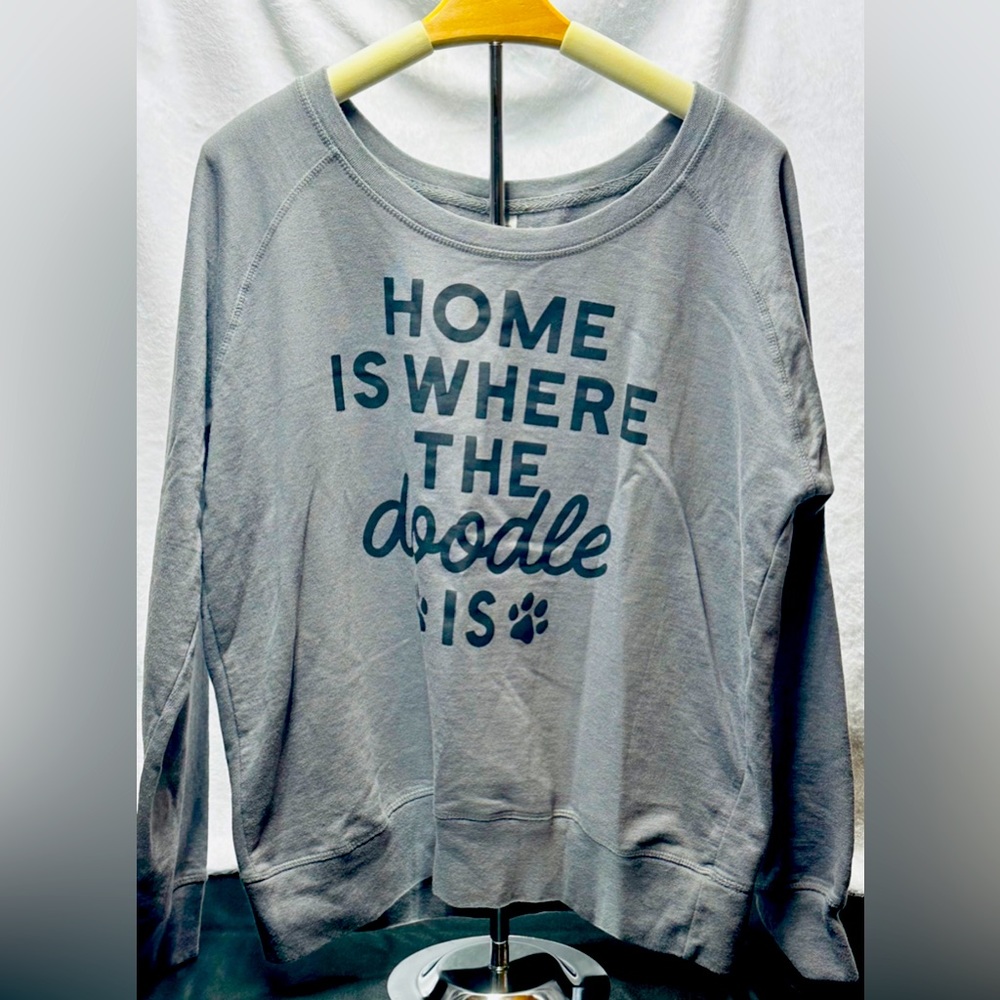 #1264 Home is where the Doodle is” Sweatshirt XL